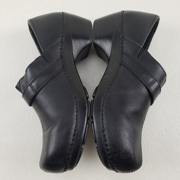 Dansko Solstice Clog Womens 9.5-10 EU 40 Black Leather Slip On Comfort Shoe - Picture 9 of 11